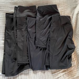 Lot of 5 bike shorts with pockets